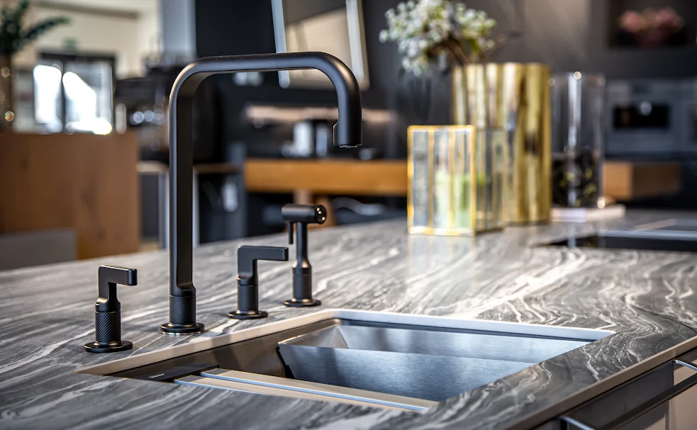 Quartz Island Countertop Installation